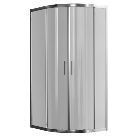 Ajax Keah 6mm Chrome 1200 x 800mm Right Hand Offset Quadrant Shower Enclosure with Tray