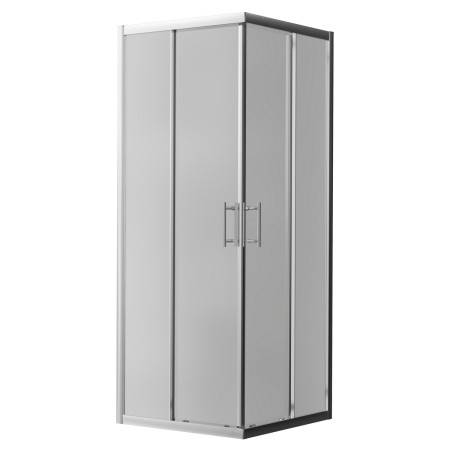 Ajax Keah 6mm Chrome 800mm Easy Fit Corner Entry Shower Enclosure