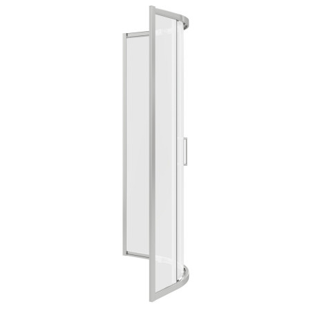 AJAX108071 Ajax Keah 6mm Chrome 800mm Easy Fit Quadrant Shower Enclosure Side View
