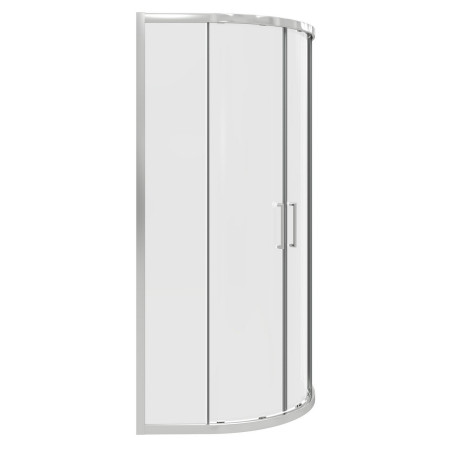 AJAX108071 Ajax Keah 6mm Chrome 800mm Easy Fit Quadrant Shower Enclosure Cut Out