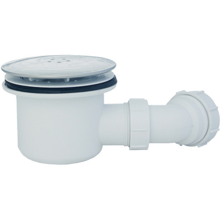 AJAX111418 Ajax Keah 6mm Chrome 900mm Easy Fit Quadrant Shower Enclosure and Tray Waste Design
