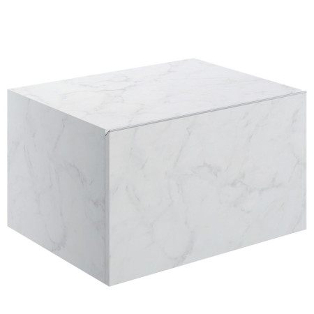 Ajax Kelsey Wall Hung 600mm White Marble Storage Drawer Unit