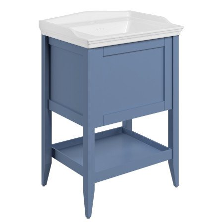 Ajax Linwood 650mm Floor Standing Matt Misty Blue Vanity Unit with Basin