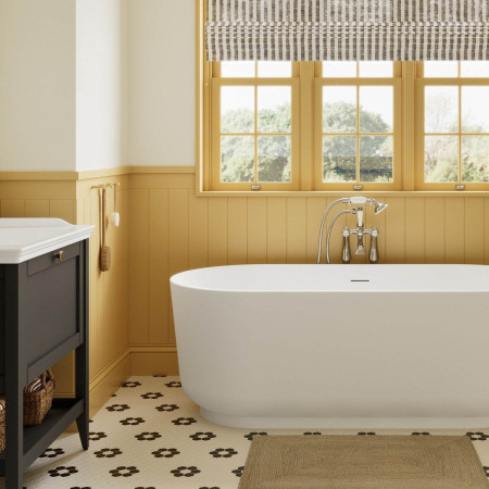 Ajax Linwood 800mm Floor Standing Matt Anthracite Vanity Unit with Basin