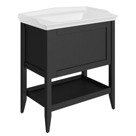 Ajax Linwood 800mm Floor Standing Matt Anthracite Vanity Unit with Basin