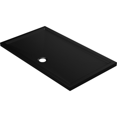 AJAX111438 Ajax Low Profile 1700 x 800mm Matt Black Rectangular Shower Tray without a Riser Kit