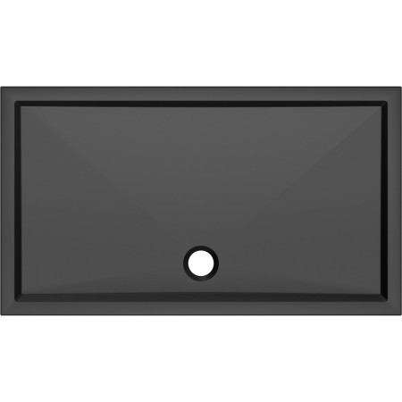 Ajax Low Profile 1700 x 800mm Matt Black Rectangular Shower Tray