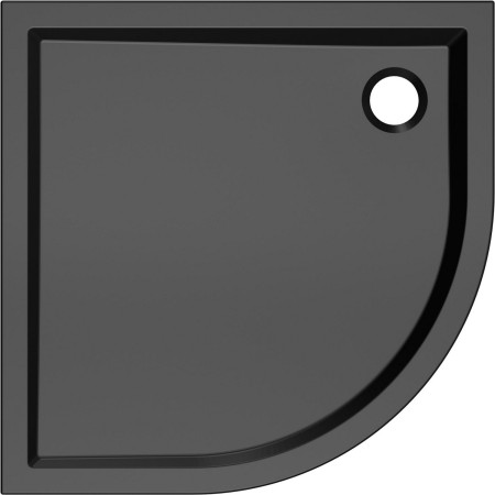 Ajax Low Profile 800mm Matt Black Quadrant Shower Tray