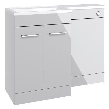 Ajax Manby 1000mm Left Hand Gloss Grey Combination Unit with Basin