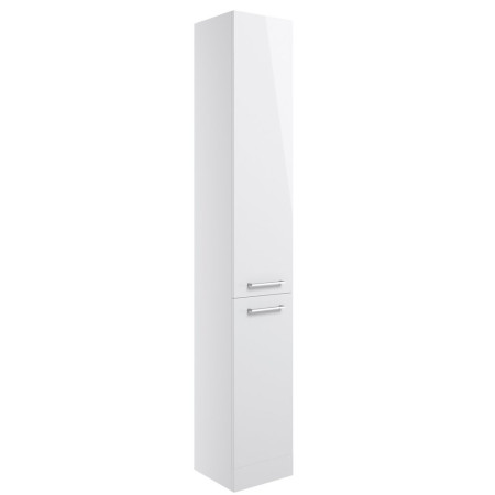 Ajax Manby 350mm Gloss White Floor Standing Tall Storage Unit