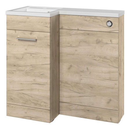 Ajax Manby 900mm Left Hand Oak Combination Unit with Basin