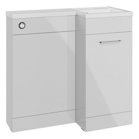 Ajax Manby 900mm Right Hand Gloss Grey Combination Unit with Basin
