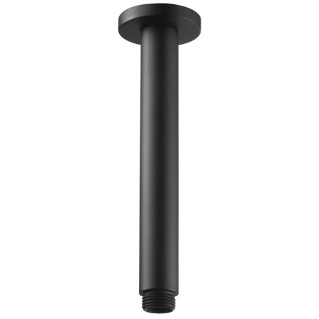 Ajax Matt Black Round 180mm Ceiling Mounted Shower Arm