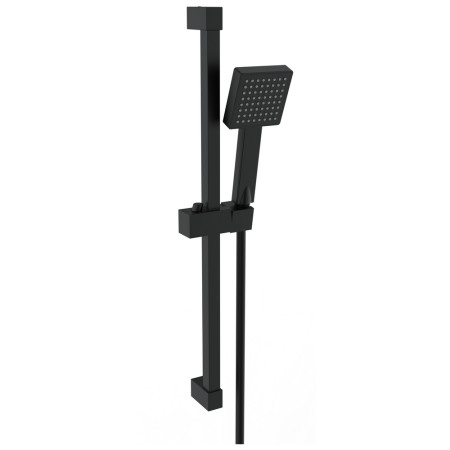Ajax Matt Black Square Slider Rail Kit and Handset
