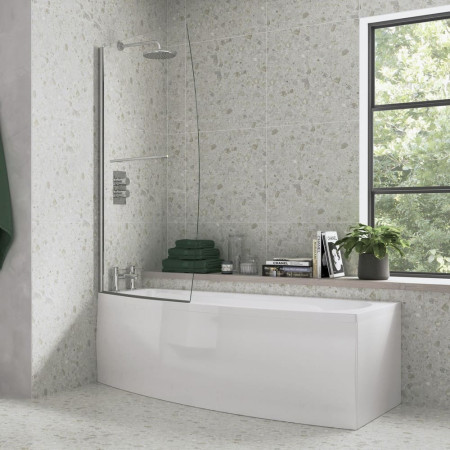 AJAX105660 Ajax Mumby 1700 x 740mm Single Ended Space Saving Right Handed Bath Lifestyle