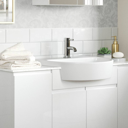 AJAX105785 Ajax Ouse Chrome Basin Mixer with Waste (2)