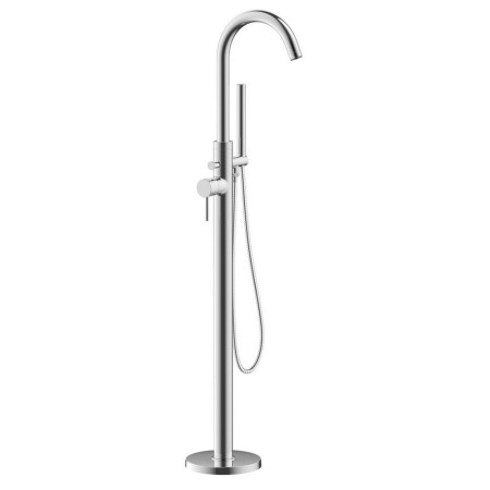 Ajax Ouse Floor Standing Chrome Bath Shower Mixer