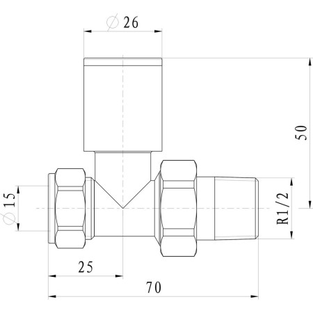 AJAX103015 Ajax Patterned Anthracite Straight Radiator Valves (2)