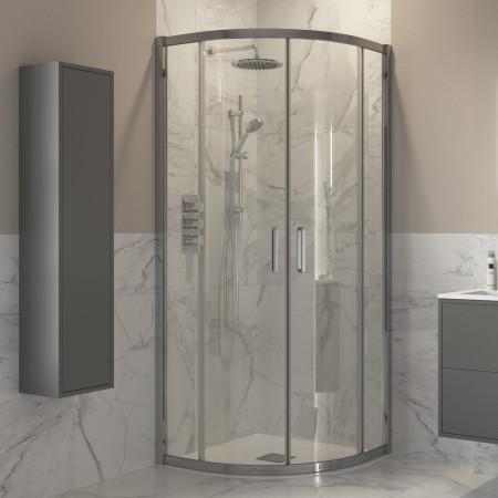 Ajax Reni Chrome Two Door 800mm Quadrant Shower Enclosure