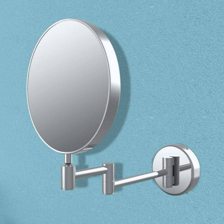 AJAX107592 Ajax Sibsey Chrome Rounded Cosmetic Mirror Lifestyle