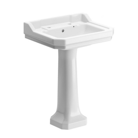 Ajax Somerby 2TH 600mm Basin and Full Pedestal