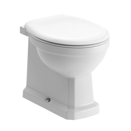 Ajax Somerby Back to Wall WC with Acrylic Seat and Chrome Fittings