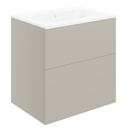 Ajax Somercotes Matt Latte Wall Hung 610mm Vanity Unit and 1TH Basin