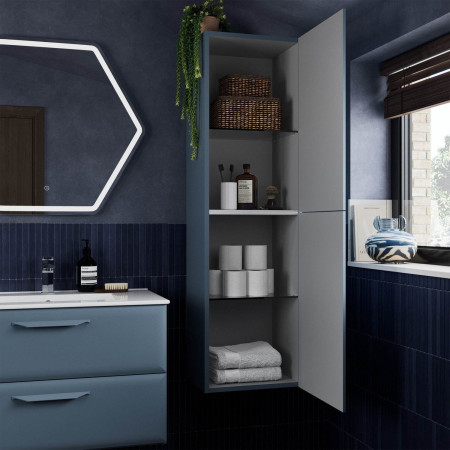 AJAX116294 Ajax Sorrel 785mm Hexagonal LED Bathroom Mirror with Bathroom Furniture