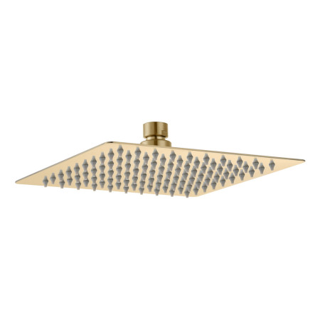 Ajax Squared Brushed Brass 200mm Fixed Showerhead