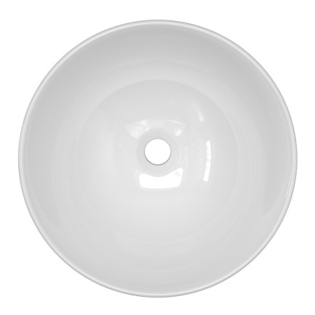 AJAX104935 Ajax Swallow 410mm Round Ceramic Countertop Basin Top View
