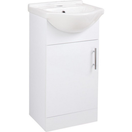 Ajax Tealby Gloss White 450mm Vanity Unit with Basin