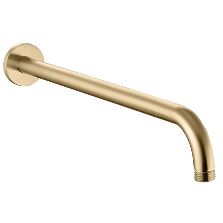 AJAX116248 Ajax Thrunscoe Brushed Brass Thermostatic Shower Valve with Fixed Head and Handset Shower Arm Design