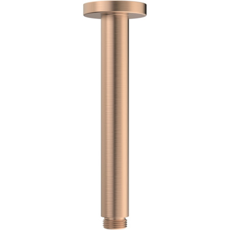 Ajax Thrunscoe Brushed Bronze Round 180mm Ceiling Mounted Shower Arm