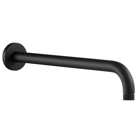 AJAX116246 Ajax Thrunscoe Matt Black Thermostatic Shower Valve with Fixed Head and Handset Shower Arm Design