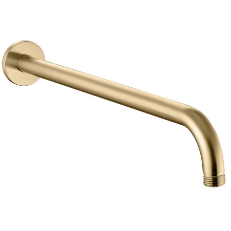 AJAX111581 Ajax Thrunscoe Round Shower Valve and Fixed Shower Head in Brushed Brass Shower Arm