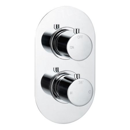 AJAX111583 Ajax Thrunscoe Round Shower Valve and Riser Kit in Chrome Concealed Valve
