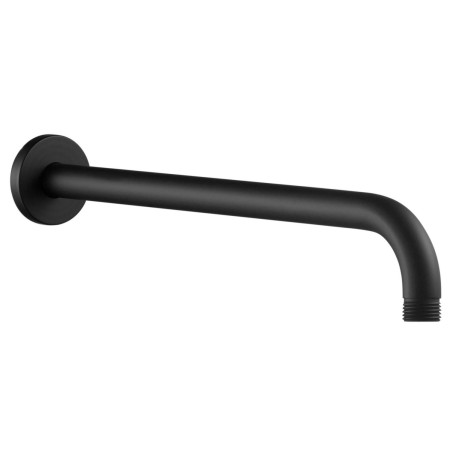 AJAX111580 Ajax Thrunscoe Round Shower Valve and Fixed Shower Head in Matt Black Shower Arm