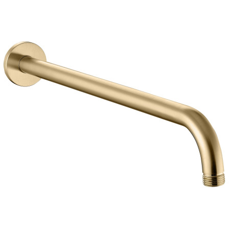 AJAX116247 Ajax Thrunscoe Round Two Outlet Shower Set in Brushed Brass Shower Arm