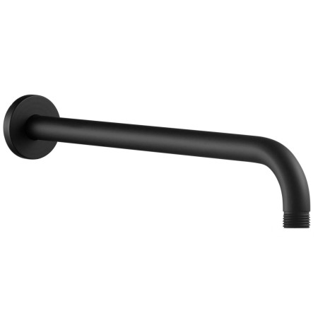 AJAX116245 Ajax Thrunscoe Round Two Outlet Shower Set in Matt Black Shower Arm