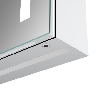 AJAX106297 Ajax Tintern 500mm Single Door LED Mirror Cabinet Bottom View