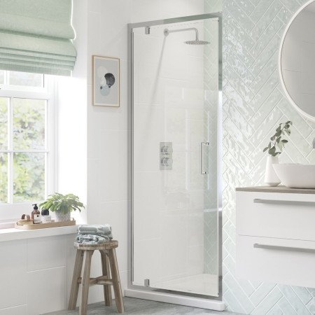 Ajax Tori 6mm Chrome 760mm Pivot Shower Door