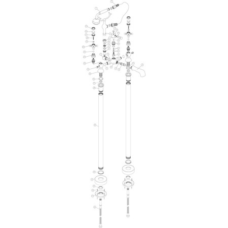 AJAX105780 Ajax Trent Chrome Floor Standing Bath Shower Mixer (2)