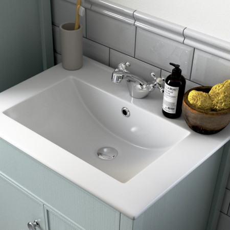AJAX105779 Ajax Trent Chrome Traditional Basin Mixer with Waste (2)
