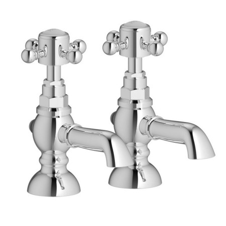 Ajax Trent Chrome Traditional Basin Taps