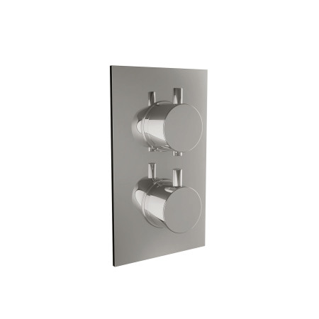 INTERNAL002 Ajax Valve Twin Round Handle One Outlet Chrome