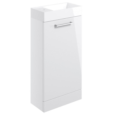 Ajax Walesby Floor Standing 410mm Gloss White Vanity Unit and Basin
