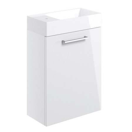 Ajax Walesby Wall Hung 410mm Gloss White Vanity Unit and Basin