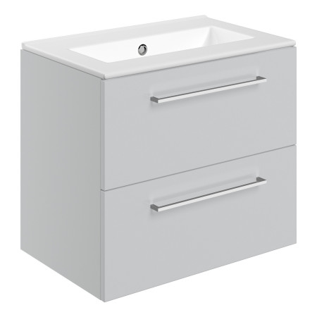 Ajax Walesby Wall Hung 610mm Gloss Grey Vanity Unit and 0TH Basin