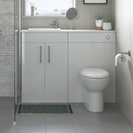 AJAX1933 Ajax Waltham Back to Wall WC with Soft Close Seat Lifestyle