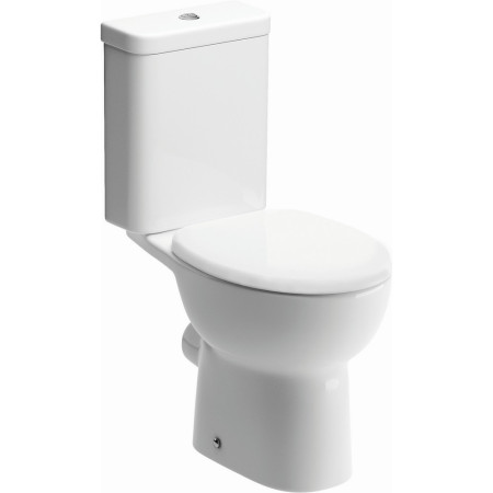 Ajax Waltham Close Coupled Open Back WC with Seat